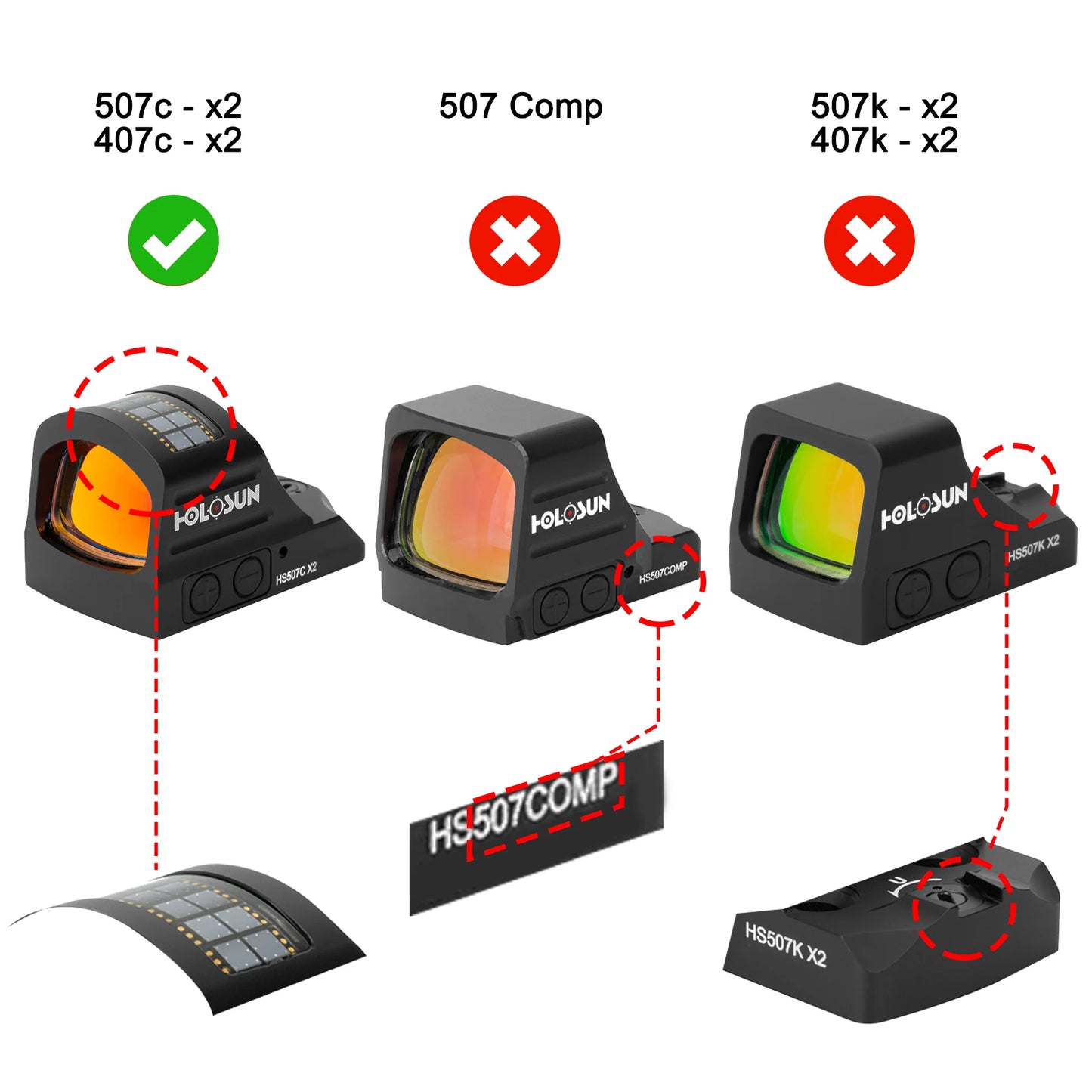 OPTIC COVER FOR HOLOSUN 507C-X2/ 407C-X2