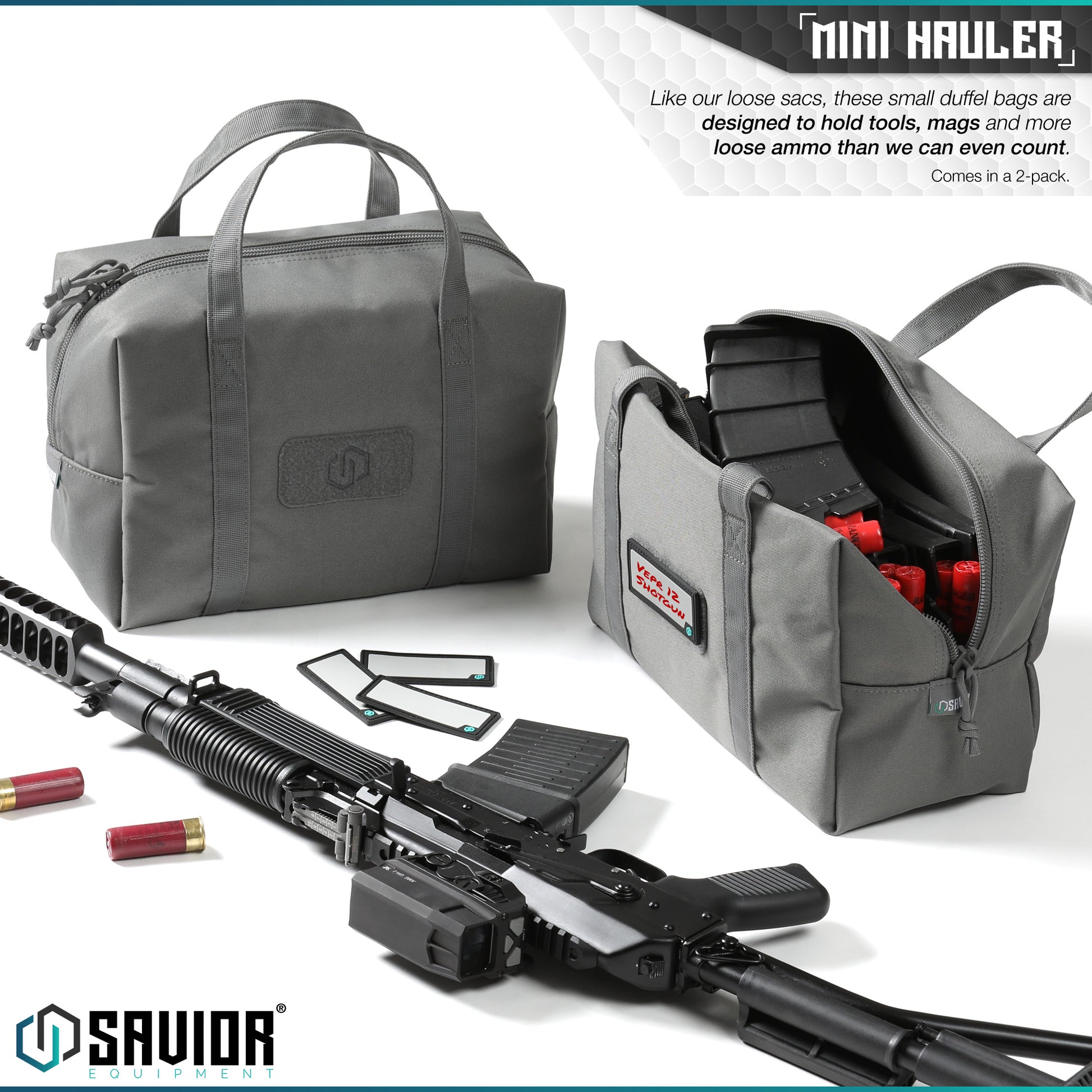 OBSIDIAN BLACK MINI HAULER - 2 PACK - 1838 TAC SUPPLY LLC