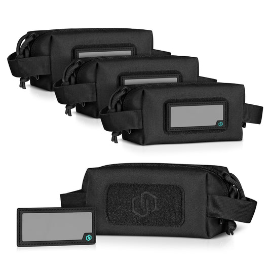 OBSIDIAN BLACK MINI LOOSE SAC - SOFT AMMO CARRIER - 4 PACK - 1838 TAC SUPPLY LLC
