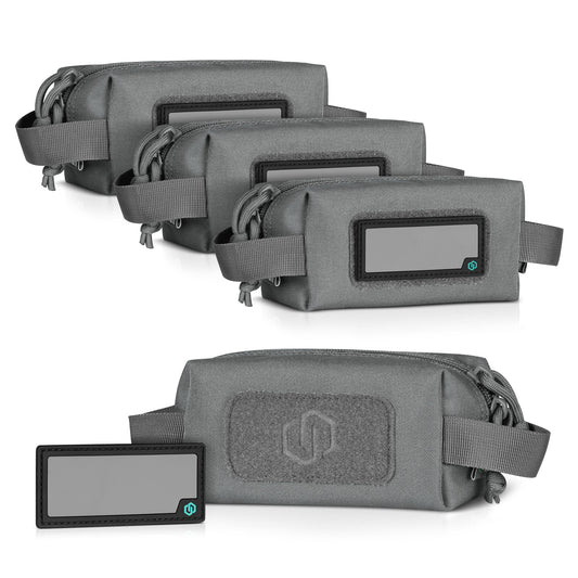SW GRAY MINI LOOSE SAC - SOFT AMMO CARRIER - 4 PACK - 1838 TAC SUPPLY LLC