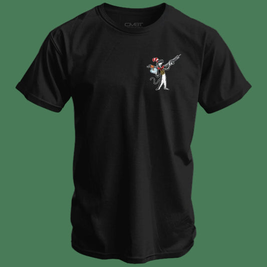 "THE CAT WITH A GAT" MEN'S T SHIRT - 1838 TAC SUPPLY LLC