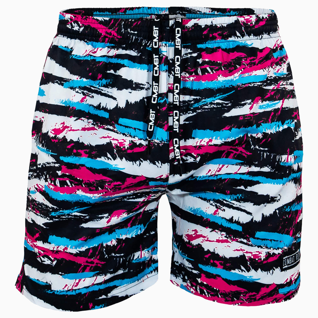 SPRING BREAK TIGER STRIPE CAMO MEN'S PERFORMANCE TRAINING SHORTS V3 | 5.5"