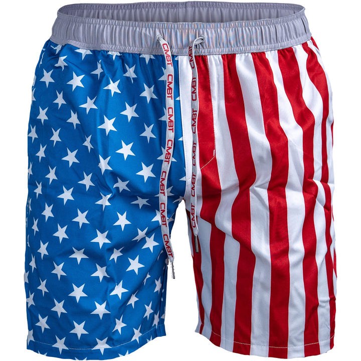 AMERICAN FLAG MEN'S HYBRID ATHLETIC SHORTS | 5" INSEAM