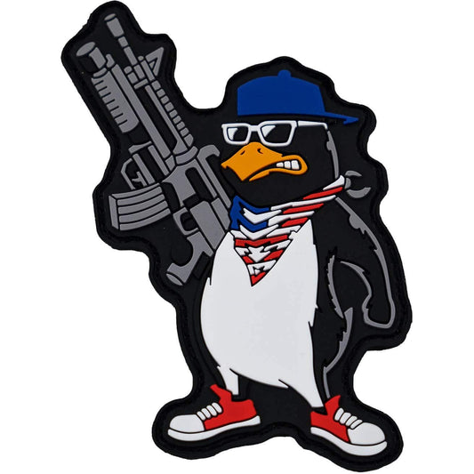 PATRIOTIC PENGUIN PVC PATCH