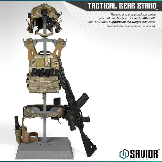 SW GRAY H.A.B RACK - TACTICAL GEAR STAND - 1838 TAC SUPPLY LLC