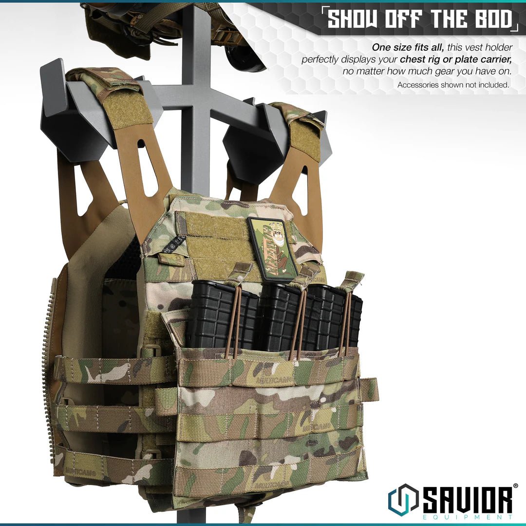 SW GRAY H.A.B RACK - TACTICAL GEAR STAND - 1838 TAC SUPPLY LLC