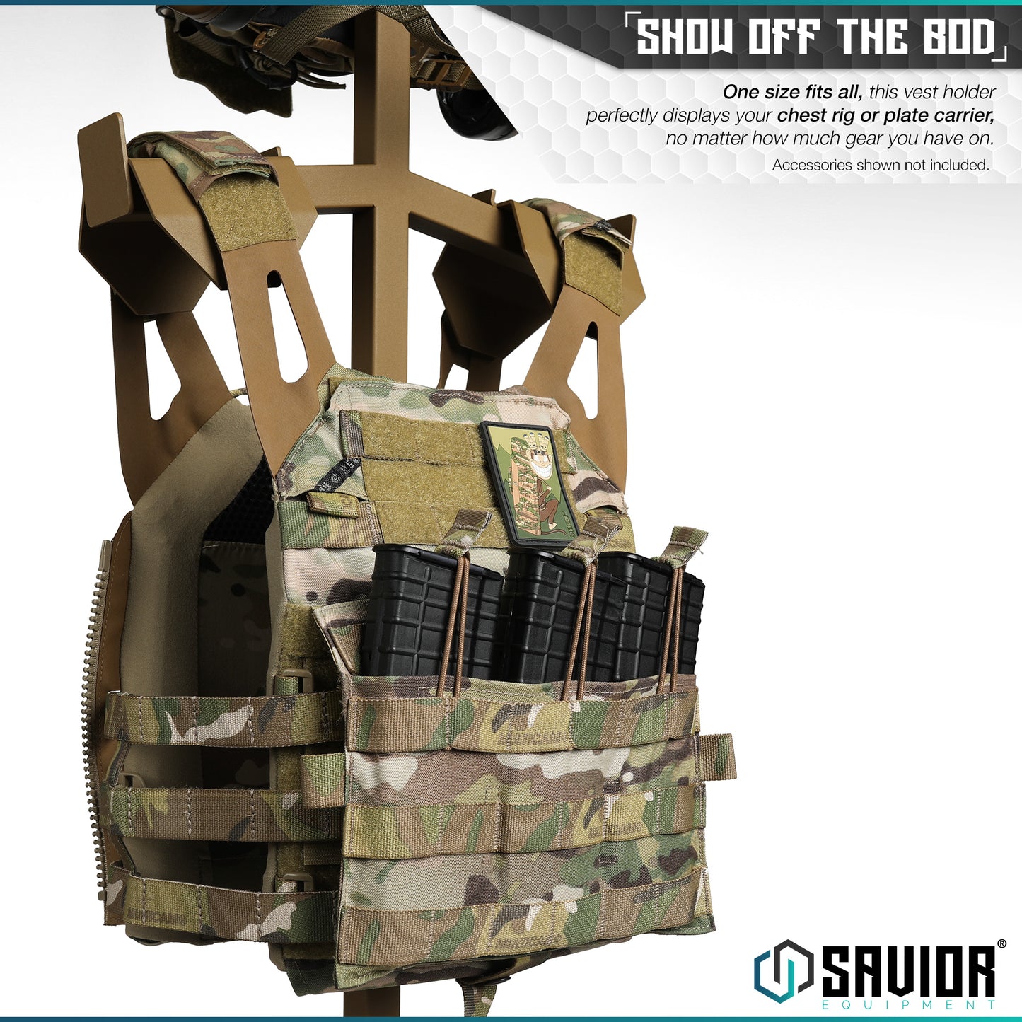 TAN H.A.B RACK - TACTICAL GEAR STAND - 1838 TAC SUPPLY LLC